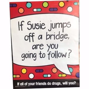 Vintage D.A.R.E. educational poster